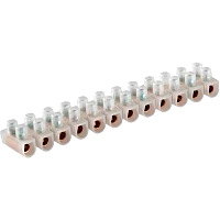 Зажим контактный винтовой Volsten V02-9W-PE-005 PE 5A 1,5-4,0 мм.кв. белый, 12 секций (1/10/1200)