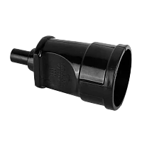 Розетка штепсельная Volsten Sb1-M12 16A Б/З пластик черный (1/6/96)