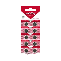 Батарейка Smartbuy G12/LR1142/LR43/386A/186 BL10 Alkaline 1.5V (10/200/2000)