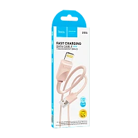 Кабель HOCO X114 USB (m)-Lightning (m) 1м 2.4A ПВХ розовый (1/31/310)