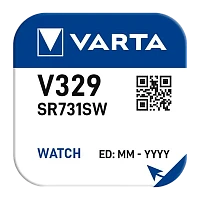 Батарейка Varta 329 (SR731SW) BL1 Silver Oxide 1.55V (1/10/100)