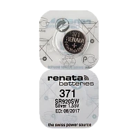 Батарейка Renata 371 (SR920SW) Silver Oxide 1.55V (1/10/100)