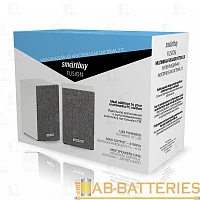 Колонки 2.0 Smartbuy FUSION 6W USB+Jack 3.5мм белый серый (1/20)