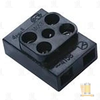 Колодка клеммная 2*2 (2,2кв.мм) карболит  1/1200