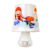 Ночник Camelion NL-174 "Лампа" 3LED 0.5W 220V в розетку белый (1/24/96)