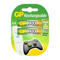 Аккумулятор бытовой GP HR6 AA BL2 NI-MH 2300mAh в пластиковой упаковке (2/20/200)
