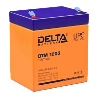 Аккумулятор свинцово-кислотный Delta DTM 1205 12V 5Ah (1/10)