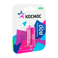 Аккумулятор бытовой Космос HR03 AAA BL2 NI-MH 800mAh (2/24/288)