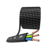 Кабель электрический ЭРА ВВГ Пнг(А)-LS 3 х 2.5 кв.мм черный ГОСТ бухта 50м (цена за 1м.)