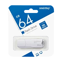Флеш-накопитель Smartbuy Clue 64GB USB3.1 пластик белый