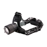 Фонарь налобный Ultraflash LED5339 5W LED+синий LED от аккумулятора 4 режима+ZOOM черный (1/60)