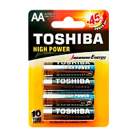 Батарейка Toshiba LR6 AA BL4 Alkaline 1.5V (4/48/192)