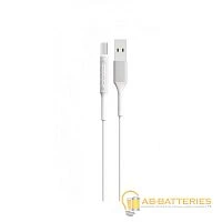Кабель Borofone BX1 USB (m)-microUSB (m) 1м 2.0A ПВХ белый (1/50/200)