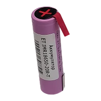 Аккумулятор ET IMR18650-20R-T, 20/35А, Li-Ion высокая токоотдача, 2000мАч с выводом