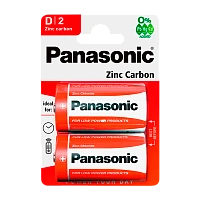 Батарейка Panasonic R20 D BL2 Zinc Carbon 1.5V (2/24/120)