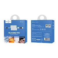 Кабель HOCO X21 USB (m)-microUSB (m) 1м 2.0A силикон белый (1/29/174)