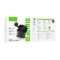 Наушники вставные HOCO EW52 bluetooth 5.3 с микр. черный (1/20/200)