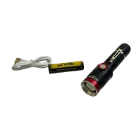 Фонарь универсальный Без бренда H-888-T6 от аккумулятора ZOOM черный