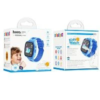 Смарт-часы Hoco Y100 детские с функцией звонка синий (1/50)
