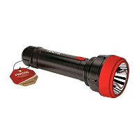 Подарок фонарь туристический Рекорд PM-450 от аккумулятора черный красный (1/6/48)