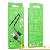 Кабель Borofone BX62 Lightning (m)-Type-C (m) 1м TPE черный (1/360)