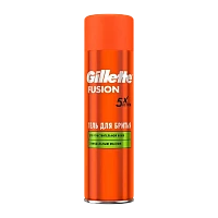Гель для бритья Gillette FUSION для чувствительной кожи 200мл (1/6)