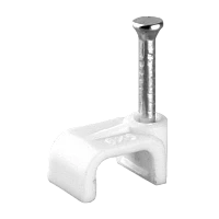 Скоба Volsten V02-6W-1-05-050 пластиковая круглая 5 мм (50шт.)