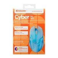 Мышь проводная Defender MB-560L Cyber классическая USB белый (1/40)