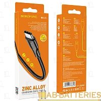 Кабель Borofone BX45 USB (m)-Type-C (m) 1м 2.4A нейлон черный (1/360)