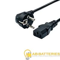 Кабель питания Без бренда китайская вилка-C14 (f) 1.8м ПВХ черный