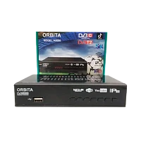 Приставка для цифрового ТВ Орбита A8000 DVB-T/T2 металл черный (1/60)