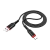 Кабель HOCO X59 USB (m)-Type-C (m) 1.0м 3.0A нейлон черный (1/33/330)