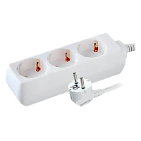 Удлинитель Volsten 3р.С/З 10A 5.0м ПВС 3x0.75мм² IP20 белый (1/20)