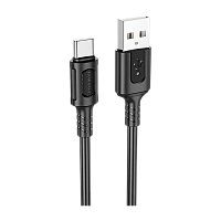 Кабель Borofone BX111 USB (m)-Type-C (m) 1м 3.0A ПВХ черный (1/360)
