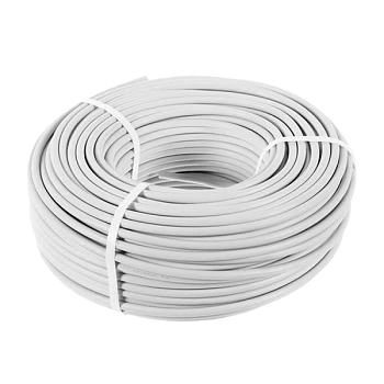 Кабель электрический МарПосад ПВС 3 х 4,0 кв.мм НЕ ГОСТ белый бухта 100м (цена за 1м.)