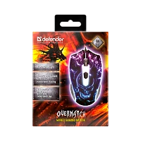 Мышь проводная Defender GM-069 Overmatch игровая USB фиолетовый (1/40)