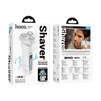 Электробритва HOCO HP32 пластик металл белый (1/40)