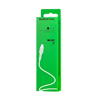 Кабель Borofone BX16 USB (m)-Lightning (m) 1м 2.4A ПВХ белый (1/648)