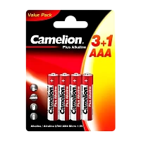 Батарейка Camelion Plus LR03 AAA BL3+1 Alkaline 1.5V (4/48/1152)