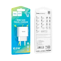 Сетевое З/У HOCO C106A 1USB 2.1A белый (1/36/216)