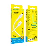 Кабель Borofone BX51 USB (m)-Type-C (m) 1м 3.0A ПВХ белый в коробке (1/360)