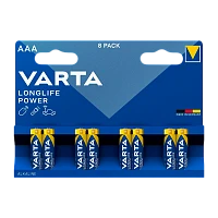 Батарейка Varta LONGLIFE LR03 AAA BL8 Alkaline 1.5V (4103) (8/160)