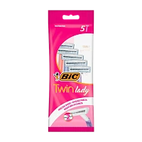 Бритва одноразовая BIC "Twin Lady" 2 лезвия 5шт. (1/20)