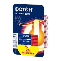 Батарейка Фотон LR03 AAA BOX24 Alkaline 1.5V (24/240/720)